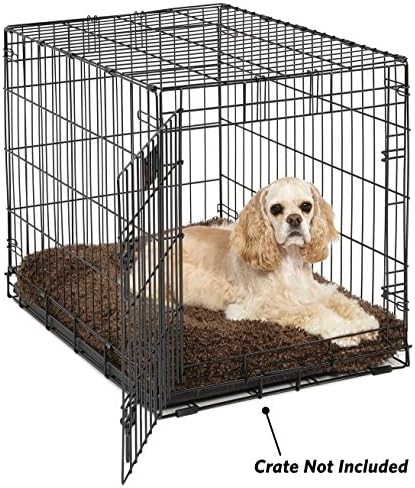 MidWest Homes for Pets Medium QuietTime Deluxe Coco Chic Pet Bed, Ultra-Soft & Overstuffed, Machine Washable, Fits 30-inch Crate