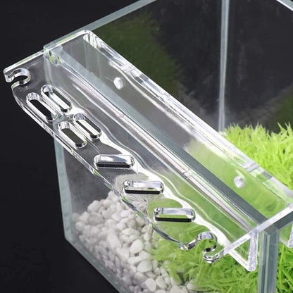 Vctitil Aquarium Plant Tools Holder Aquarium Tank Tool Acrylic Holder Grass Maintenance Tool Storage Rack for Tweezer Scraper Scissor Cleaning Tool