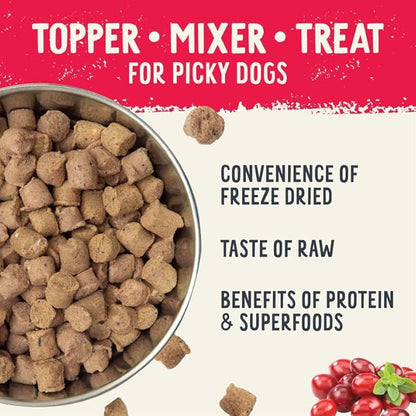 Health Extension SuperBites Freeze-Dried Raw Beef Meal Mixer for Dogs, (3.5 oz, 99.2 g) – Premium Blend with Raw Proteins and Superfoods for Optimal Nutrition