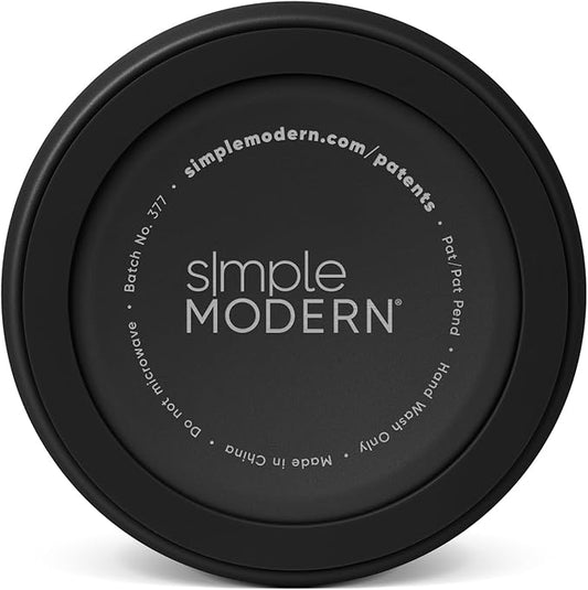 Simple Modern Stainless Steel Pet Water Bowl for Dogs & Cats | Insulated Stainless Steel Food Bowls for Dog Cat | No Tip No Slip BPA Free | Bentley Collection | Large (8 Cups) | Midnight Black