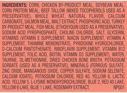 Meow Mix Gravy Bursts, Savory Salmon Flavor Kibble Mix, Gravy Filled Dry Cat Food, 3 lb. Bag (Pack of 2)