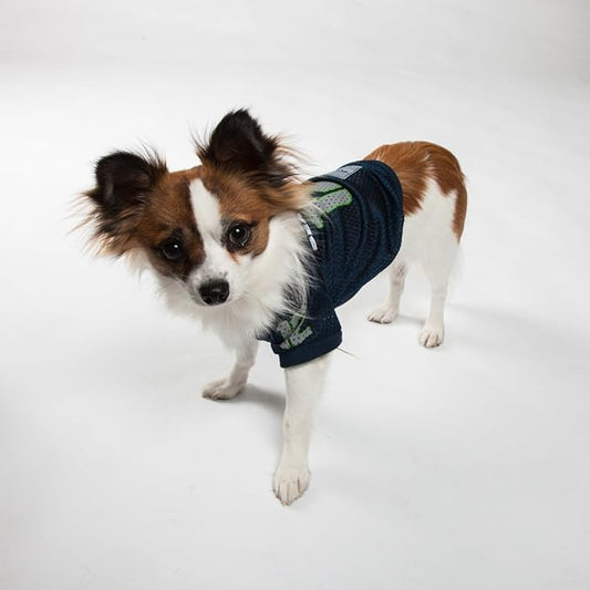 Pets First NFL Seattle Seahawks Jersey for PETS. - SEATTLE SEAHAWKS RAGLAN JERSEY '12th Man' - Small. CUTEST FOOTBALL JERSEY for DOGS & CATS