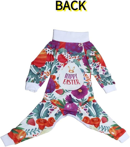 Xqpetlihai Dog Onesie Surgery Recovery Suit for Medium Large Dogs Recovery Shirt for Abdominal Wounds or Skin Diseases Bodysuit Dogs Pajamas(F,XXXL)