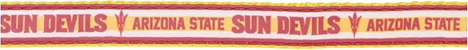 Pets First Collegiate PET Collar New Version Arizona State Sun Devils Dog Collar, Size Medium. Best Sports Team Color for Dogs & Cats. A Shiny & Colorful Dog & Cat Collar Licensed by The NCAA