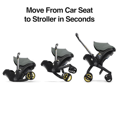 Doona Car Seat & Stroller, Slate Green - All-in-One Travel System