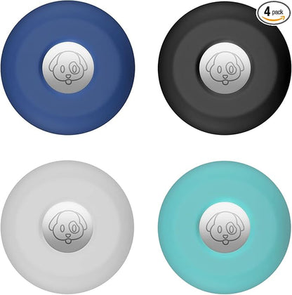 for Airtag Holder for Dog Collar, Cibaabo Silicone Air Tag Case Cover | for 0.8-1.2inch Pet Collar | doesn't dangle | Compact | Easy Installation | Compatible with Apple Airtags