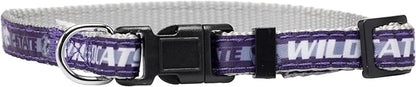 Pets First Collegiate PET Collar NEW Version Kansas State Wildcats Dog Collar, Size Small. Best Sports Team Color for Dogs & Cats. A Shiny & Colorful Dog & Cat Collar Licensed by The NCAA