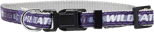Pets First Collegiate PET Collar NEW Version Kansas State Wildcats Dog Collar, Size Small. Best Sports Team Color for Dogs & Cats. A Shiny & Colorful Dog & Cat Collar Licensed by The NCAA
