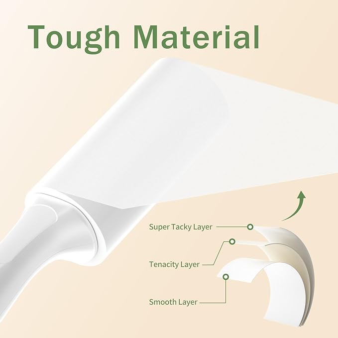 Extra Sticky Lint Roller for Pet Hair, 100 Sheets, 1 Handle | Ready-to-Use Roller for Clothes, Couch, Furniture, Car & Travel