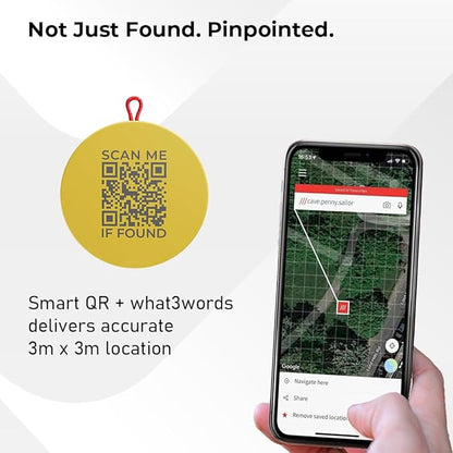 ROAM SMART TRACKER - Bluetooth Tracker & Item Locator for Keys, Luggage, Kid & Pet Gear, (iOS, Android), No App or Subscription, Fast Setup, Waterproof, 1-Pack, Pink