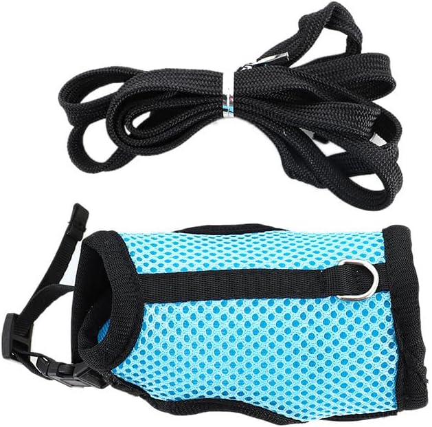 Bunny Harness and Leash Escape Proof Soft Mesh Rabbit Leash and Harness Set