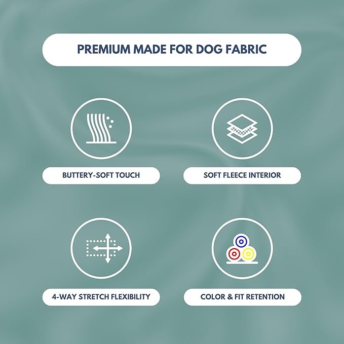 Spark Paws Dog Hoodie – Premium Dog Sweater for Small, Medium, and Large Dogs | Warm Outfits for French Bulldogs, Pitbull, Puppy, Winter Jacket Alternative - Teal - L