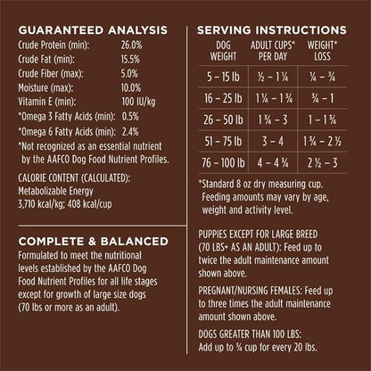 Instinct Be Natural, Natural Dry Dog Food, Raw Coated Kibble - Real Lamb & Oatmeal, 4.5 lb. Bag