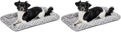 MidWest Homes For Pets QuiteTime Deluxe Wave Bolster Bed for Small Dogs; Easily Machine Wash and Dry; Gray; 22"; 40222-WVGY (Pack of 2)