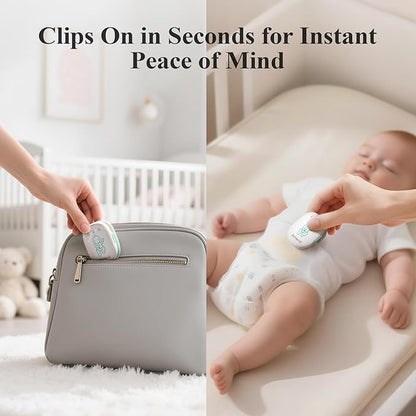Sense-U Pro Baby Monitor – Breathing Movement, Rollover & Overheating Trackers for Better Sleep, Simple Clip-On Smart Sleep Monitor with Arousal Vibration, Audible Alerts & Sleep Analysis