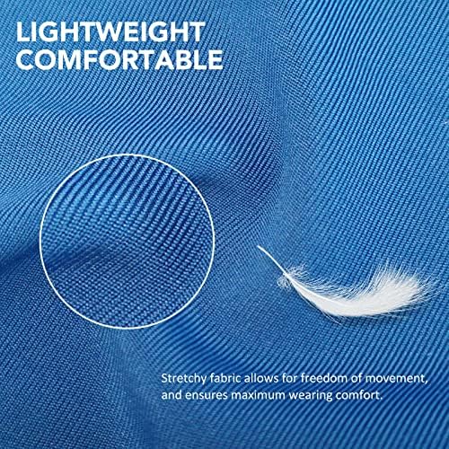 Harrison Howard Super Comfort Stretchy Fly Mask Large Eye Space with UV Protection Soft on Skin with Breathability Azure Blue M Cob