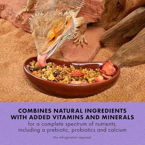 Zilla Pet Reptile Omnivore Food Medley Diet, Bearded Dragon Food, 4 Oz