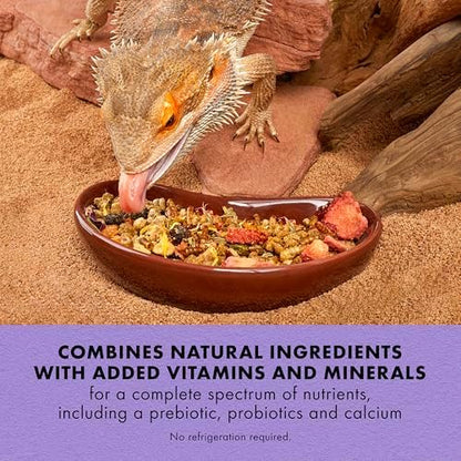 Zilla Pet Reptile Omnivore Food Medley Diet, Bearded Dragon Food, 4 Oz