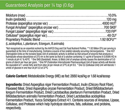 Only Natural Pet Complete Gut Health Complex - Probiotics & Digestive Enzyme Supplement for Dogs & Cats - Promotes Healthy Digestion, Immune System, Nutrient Absorption - Made in USA -3.5oz Powder