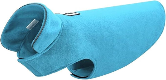 Creation Core Windproof Plush with Sport Vest Dog Clothes Night Reflective Jacket Pet Keep Warm Jacket No Pull No Choke Design Eco-Friendly for Small and Large Big Dog(Blue XXXL)