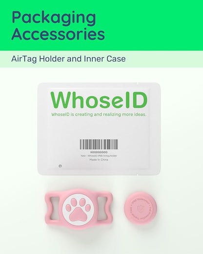 IP68 Waterproof Dog AirTag Holder for Dog Collar, Soft, Stretchy Silicone | Full-Body Protection, Easy Tool-Free Installation, Quiet, No-Dangle Fit, Lightweight, Fits Dog & Cat Collars of All Widths