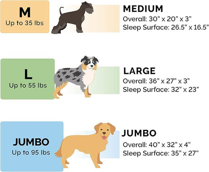 Furhaven Orthopedic Dog Bed for Medium/Small Dogs w/ Removable Bolsters & Washable Cover, For Dogs Up to 35 lbs - Pinsonic Quilted Paw L Shaped Chaise - Bluestone, Medium