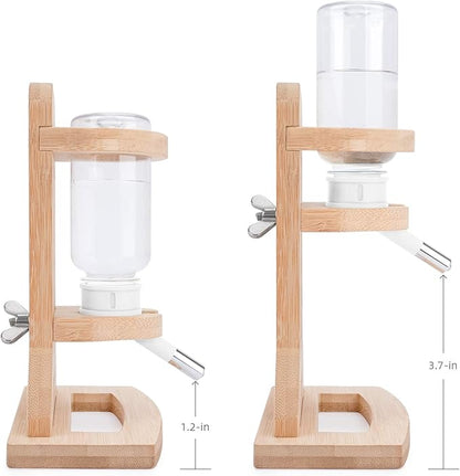 Niteangel Water Bottle with Stand for Syrian Dwarf Hamsters Gerbils Mice Rats Degus Small pet Rodents(White)
