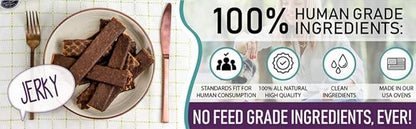 PET JERKY FACTORY Premium Duck and Blueberry 12 oz. Dog Jerky Treats|100% Human Grade | USA Made-| High Protein-| Grain Free-| Limited Ingredients-| No Filler-| BHA-BHT Free-| Soft-Tender,(Pack of 2)