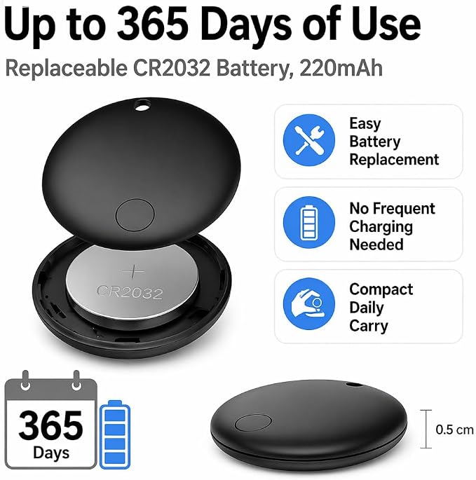 GPS Tracker for Vehicles No Monthly Fee (Android Only) - 4 Pack | Mini Car Tracker Tag, Tracking Devices, Hidden Compatible with Google's Find Hub for Pet, Car, Key, Luggage
