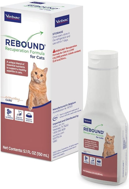 Virbac REBOUND® Recuperation Formula for Cats - Promotes the restoration of healthy digestion, hydration, and nutrition