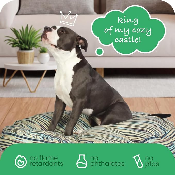 Molly Mutt Medium to Large Dog Bed Cover - I Don't Like Mondays Print - Measures 27”x36”x5’’- 100% Cotton - Durable - Breathable - Sustainable - Machine Washable Dog Bed Cover
