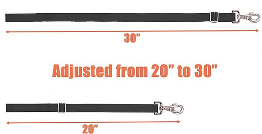 Adjustable Nylon Bucket Strap （3 Pack）- for Hay Nets, Water Buckets, Hanging Strap,Horse Outdoor Feeders,Heavy Duty Horse Water Feed, 30" (Black)