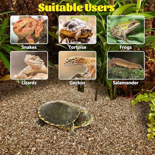 Hamiledyi Vermiculite for Incubating Reptile Eggs Terrarium Bedding Snake Habitat Substrate Reptile Bedding for Tortoise, Gecko, Ball Python, Salamander, Snake, Horned Frog(2Pack,0.87gal)