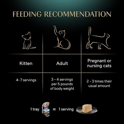 Sheba Perfect Portions Wet Cat Food Pate White Fish & Tuna Entree, 2.6 oz. Twin-Pack Trays, Cat Food Wet Recipe (24 Count, 48 Servings)