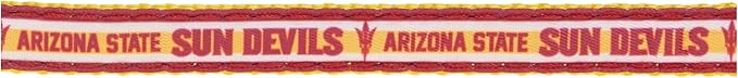 Pets First Collegiate PET Collar New Version Arizona State Sun Devils Dog Collar, Size Small. Best Sports Team Color for Dogs & Cats. A Shiny & Colorful Dog & Cat Collar Licensed by The NCAA