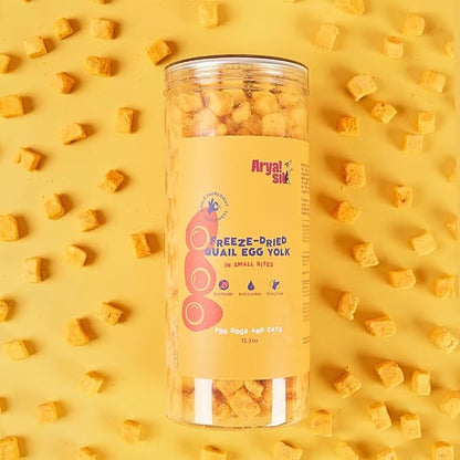 Arya Sit! - Freeze-Dried Single Ingredient Dog Treats and Food Topper (Egg Yolk)