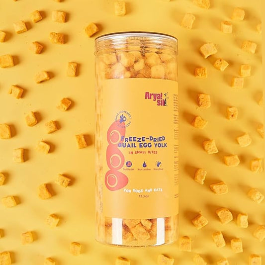 Arya Sit! - Freeze-Dried Single Ingredient Dog Treats and Food Topper (Egg Yolk)