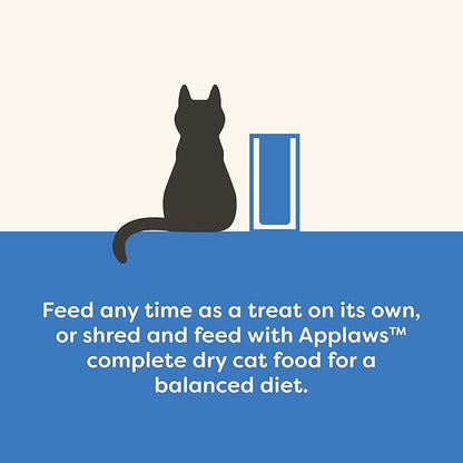 Applaws Natural Cat Treats, Grain-Free, High-Protein Whole Tuna Loins, Single-Ingredient Healthy Snack for Cats (12 x 1.06 oz Loins)