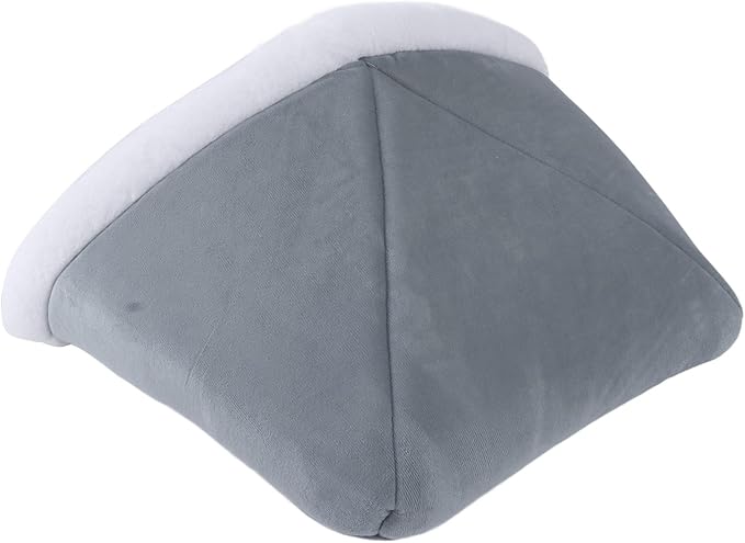 Cat Sleeping Bag Semi Closed Plush Soft, Mint Green, 15.7x20.5 Inch - Washable, Multifunctional Pet Bed, Ideal for Indoor Cats and Puppies (Cat Litter-Gentleman Gray)