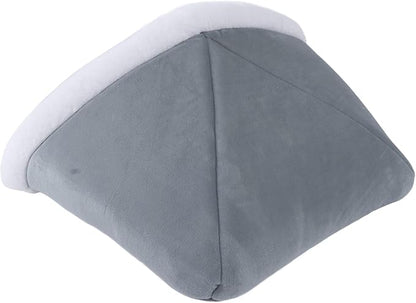 Cat Sleeping Bag Semi Closed Plush Soft, Mint Green, 15.7x20.5 Inch - Washable, Multifunctional Pet Bed, Ideal for Indoor Cats and Puppies (Cat Litter-Gentleman Gray)
