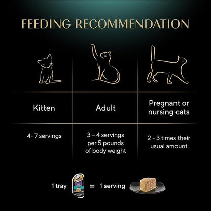 Sheba Perfect Portions Wet Cat Food Pate Signature Seafood Entree, 2.6 oz. Twin-Pack Trays, Cat Food Wet Recipe (24 Count, 48 Servings)