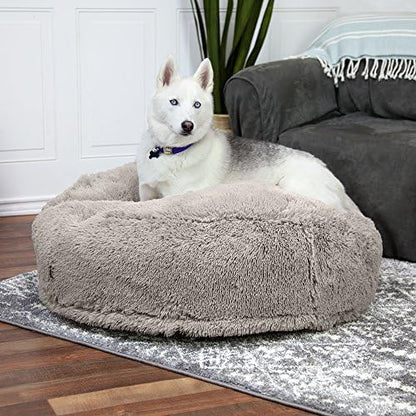 Sport PET Luxury Waterproof Pet Bed, Soft Fleece Pet Blanket, Replacement Covers, Machine Washable, Large, Gray, 36.0" L x 36.0" W x 11.5" Th