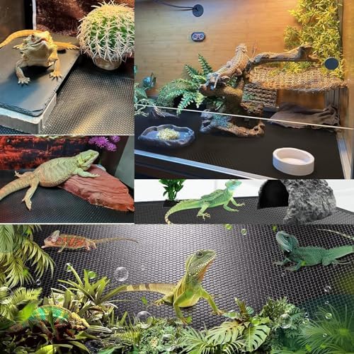 Bearded Dragon Tank Accessories Non-Adhesive Reptile Carpet