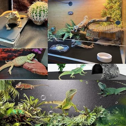 Bearded Dragon Tank Accessories Non-Adhesive Reptile Carpet