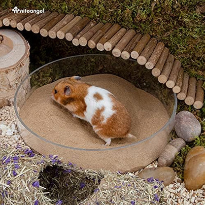 Niteangel Hamster Desert Bath Sand: 12lb/192oz No-Dust Bath & Easy to Clump