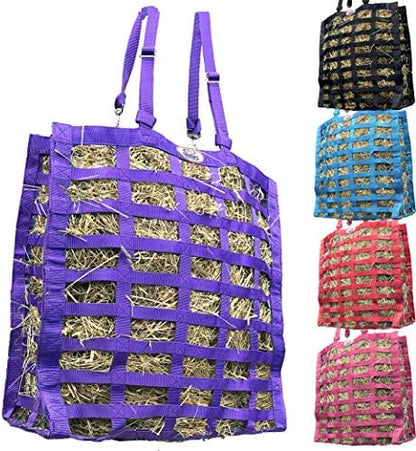 Derby Originals Supreme 4-Sided Slow Feed Hay Bag – Patented, 1-Year Warranty, 3.5" & 1.75" Openings
