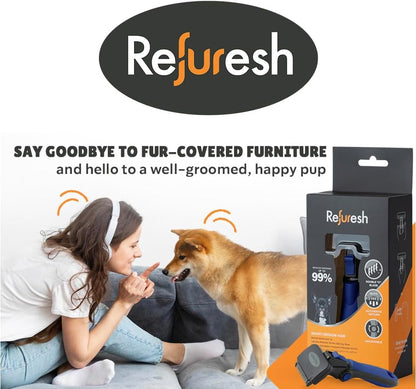 Deshedding Dog Brush for Short/Medium Hair (Large,Red) – Gentle Deshedding Tool for Dogs & Cats – Reduces Shedding, Without damaging Topcoat. Removes Loose Fur & Dead Undercoat.