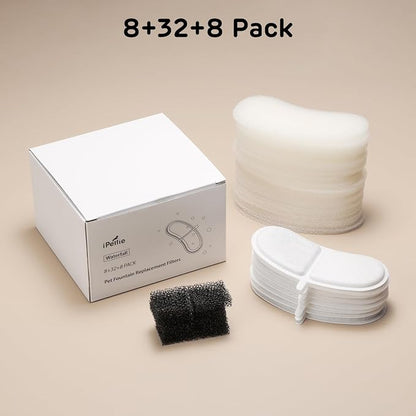 iPettie Water Fountain Filters Kits for Waterfall Dog Water Fountain