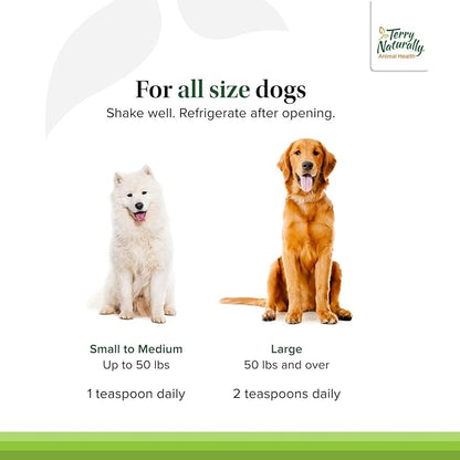 Terry Naturally Omega Skincare - Canine Skin Health Pet Supplies - Skin Support for Dog's Health - Omegas for Animals - Pet Skincare Supplements - 8 fl oz