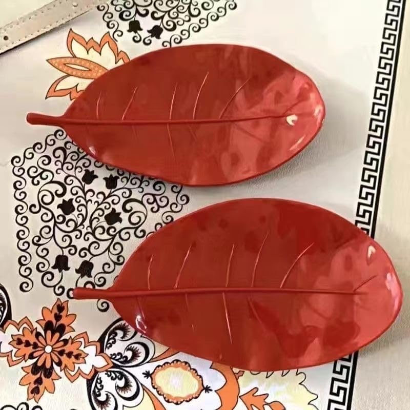 3 Pieces Leaf Reptile Food Water Bowl Plate Dish for Tortoise Corn Snake Crawl Pet Drinking and Eating, Reptile Water Dish,Tortoise Habitat